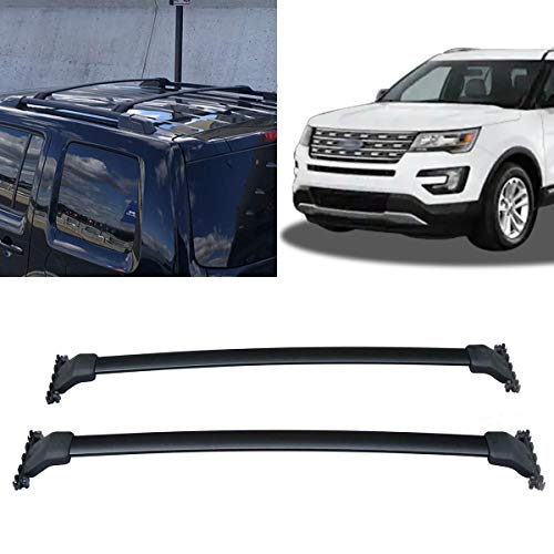 Cross Bars Roof Rack Crossbars Smooth Roof Rack Replacement for 2016-2019 Ford Explorer