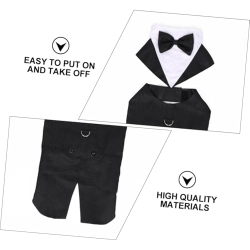 Disfraz Formal para Perro Talla XL Traje de Esmoquin Blanco miniatura 6