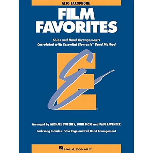 John moss : essential elements - film favorites (alto sax) - part saxophone alto: Alto Saxophone