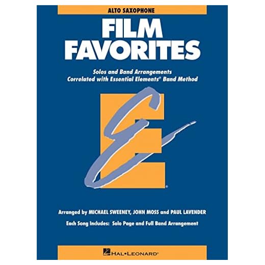 John moss : essential elements - film favorites (alto sax) - part saxophone alto: Alto Saxophone