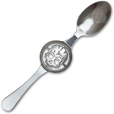 1 x Absinthe Spoon Skull - Absinthe Skull Spoon - Cuillère Caviar Absinthe Original