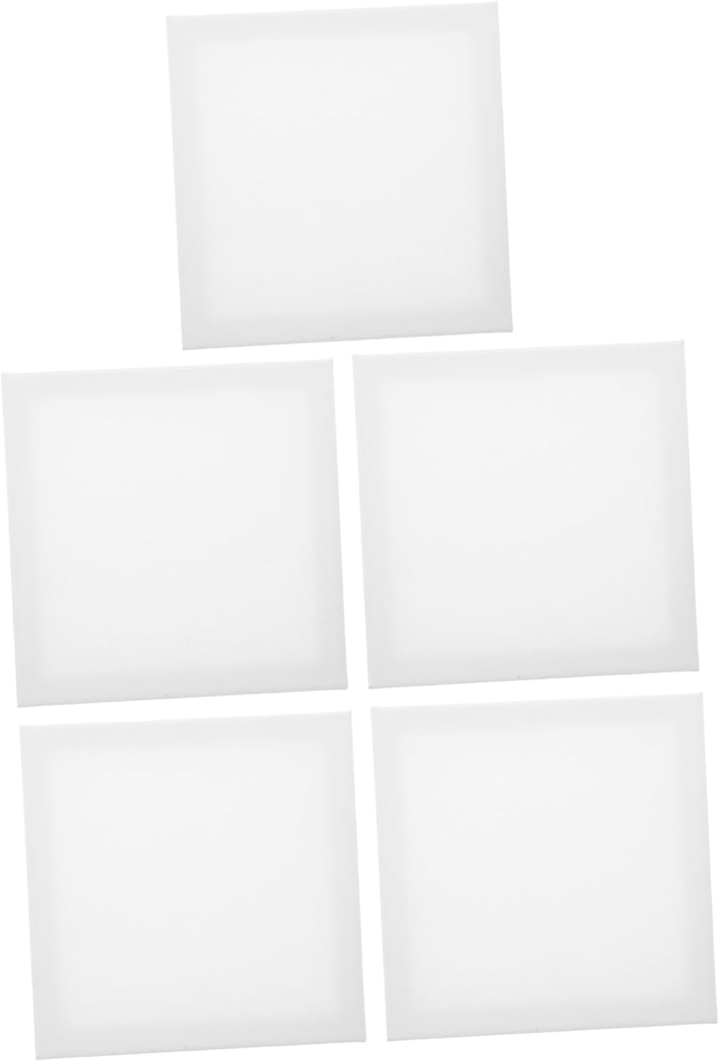 5pcs White Canvas Board Frames for Painting, Lightweight Portable