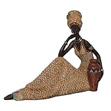 Ideal como opción de regalo Vidal Regalos Figura Decorativa Mujer Africana Resina 26 cm