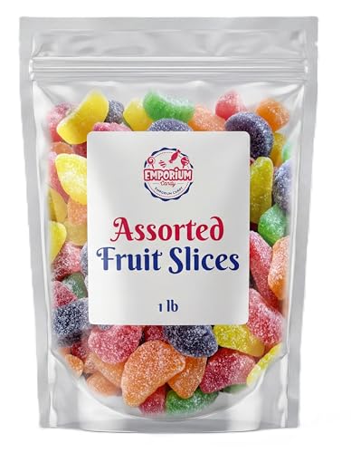 Fruit Slices Candy 1 lb Bulk Bag – 4 sabores frutales miniatura 3