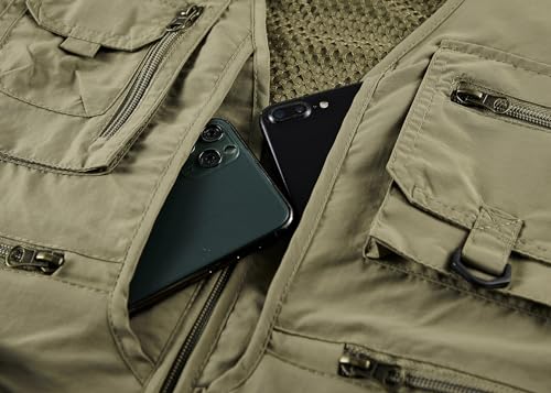 Men's Outdoor Fishing Work Safari Travel Photo Cargo Vest Outdoor Fishing Vest4