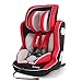 Meinkind Autositz Kinderautositz 9-36kg (9 Monate-12 Jahre), universal, Kindersitz mit isofix, Gruppe 1 2 3, ECE R44/04 geprüft(Rot)