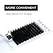 TDANCE Premium D Curl 0.18mm Thickness Semi Permanent Individual Eyelash Extensions Silk Classic Lashes Professional Salon Use Mixed 10-17mm Length In One Tray (D-0.18,10-17mm)