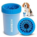 Dexas MudBuster Portable Dog Paw Washer/Paw Cleaner, Medium, Pro Blue