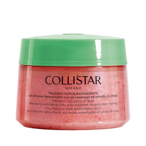 Collistar Talasso Scrub Rassodante, Scrub Corpo con Sale Rosso delle Hawaii ed Estratto di Ciliegia, Azione Purificante, Levigante e Rassodante, Tutti i Tipi di Pelle, 700 g