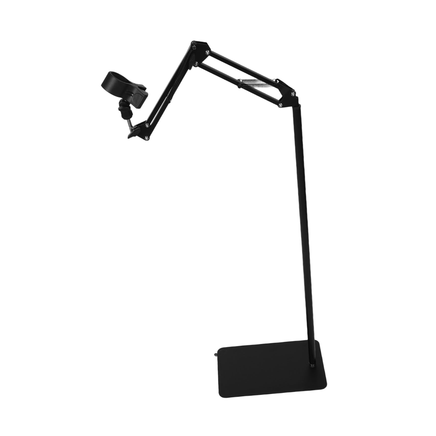 FRCOLOR Soporte para Secador De Pelo Soporte De Suelo para El Hogar Manos Libres Altura Ajustable para Salón con Clip Color Negro