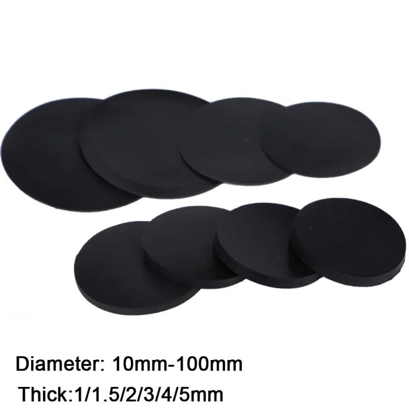 10 stücke Solide Runde Gummi Platte Nitril NBR Dichtung Dichtungen Pad Dia 10/15/20/30/40/50/60/70/75/80/85/90/100mm Dicke 1/1.5/2/3/4/5mm(5mm,85mm)