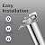 Stainless Steel Whole House Water Filter Housing for 9-3/4"-10" Length, 2.5"-3" OD, NPT Ports for Well & City Water, with Drain Valve & Double O-Ring Seal