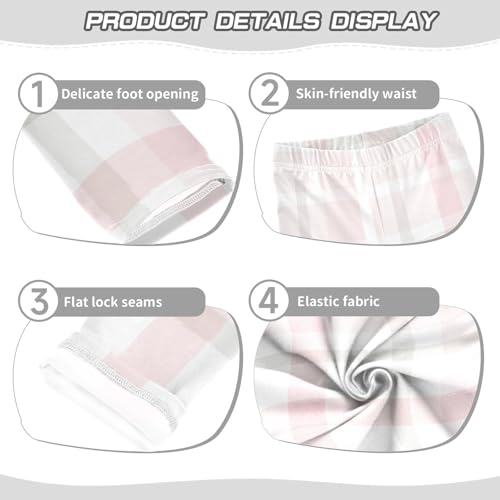 Buffalo Plaid Scotland Pink Toddler Girls Shorts Cotton Cartwheel Shorts Swimsuit for Vacation3