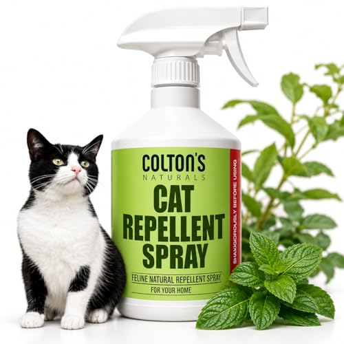 Cat Repellent Outdoor Spray Indoor (32 OZ) 100% Organic & Natural Yard Furniture Repellant