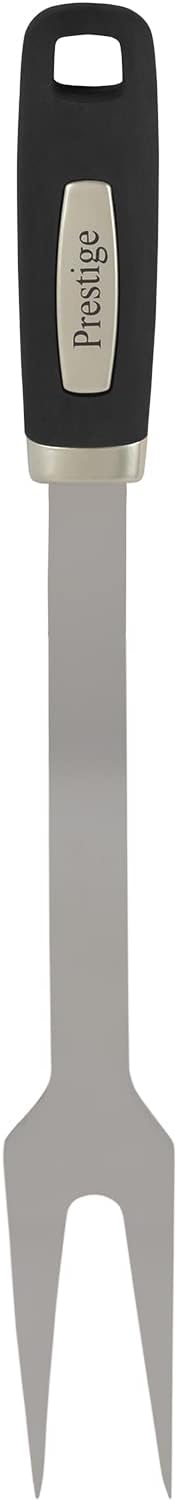 Prestige BBQ Fork with Soft Grip Handle 38 cm | Silver - PR42103