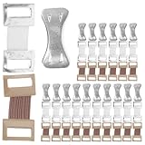 IWOWHERO Kompakte Metall Verbandklammern 50 Stück mit Elastischem Aluminiumverschluss Wiederverwendbare Verbandfixierer für Täglichen Gebrauch und Outdoor Einsatz