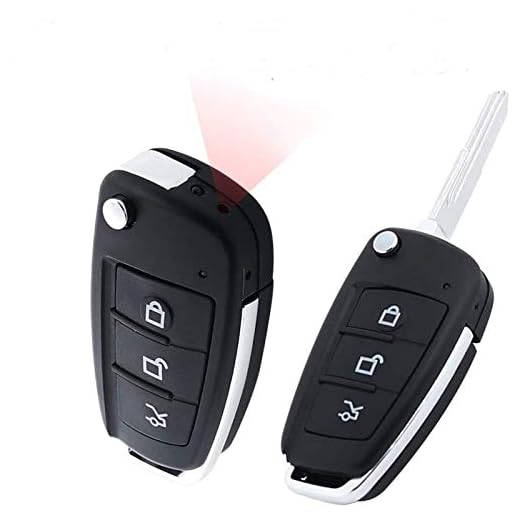 Bilnyckel Dold Spion Kamera 1080P - Recorder Keychain Mini DV HD Cam DVR Video Infraröd Natt Vision Motion Detection för hem eller kontor