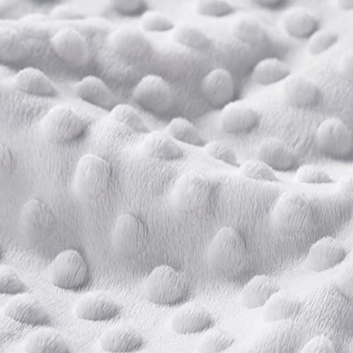 Daysu Silky Micro Soft Plush Baby Blankets Unisex With Print Animal Pattern And Soothing Raised Dots, Double Layer Bed Throws For Baby Crib, Animal Faces, Grey, 30X40 Inches #TOP1