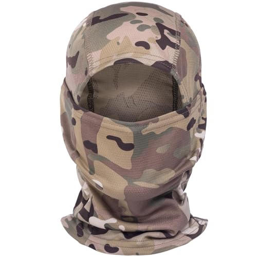 Image of Camo Balaclava Ski Face Mask UV Protector for Man and Women Hunting Fishing Motorcycle Windproof&Military Tactical