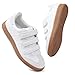 CYNLLIO Sneakers for Women Fashion White Leather Sneakers Women’s Cute Casual Tennis Shoes Non-Slip Lightweight Comfortable Walking Shoes Size 8