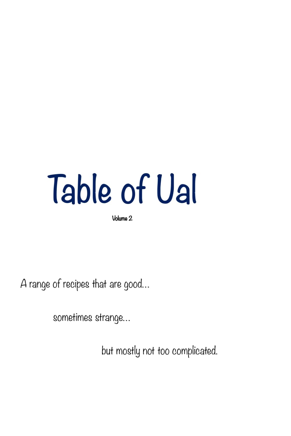 Table of Ual: Volume 2
