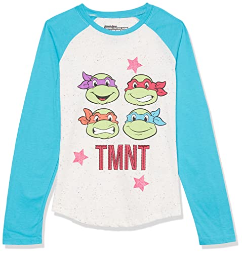 Teenage Mutant Ninja Turtles TMNT Long Sleeve Raglan T-Shirt-Girls 4-16
