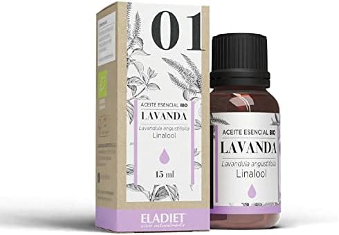 Eladiet Aceite Esencial de Lavanda Bio - 15 ml - Ayuda a Regular ...
