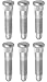 6PCS Serrated Wheel Stud Bolts 610-434 M14x1.50 16mm Knurl, 58mm Length Compatible with GMC Chevrolet Silverado 1500, Traverse, Colorado, Yukon Tahoe, Cadillac Escalade
