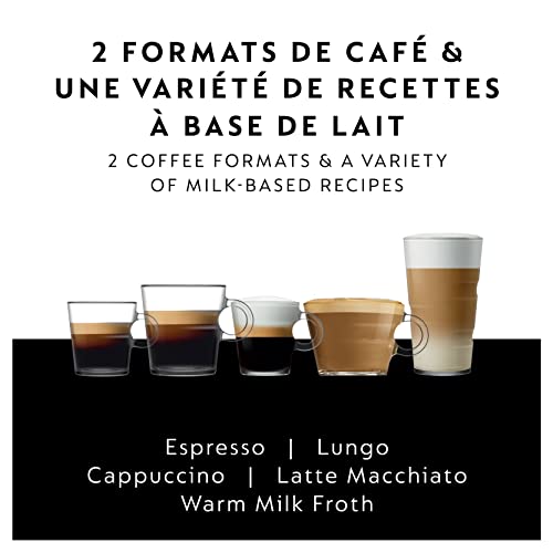 Image of Nespresso Gran Lattissima EN640 Coffee and Espresso Machine by DeLonghi with Aeroccino, 9 Different Recipe, Rapid Heating, Automatic Shut off, Feather Touch Buttons, Silky White (220 Volts)