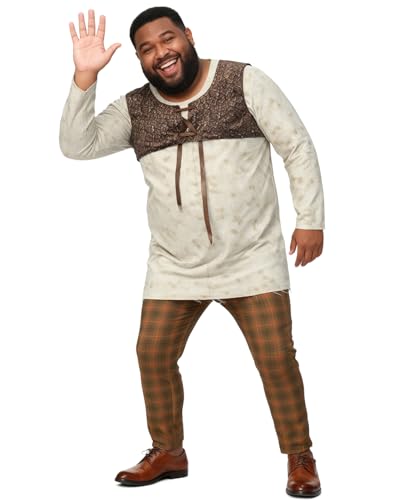 LILLIWEEN Green Ogre Costume Green Adult Costume Sublimation Shirt and Long Pants 2XL