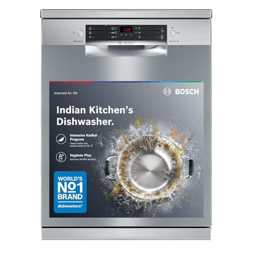 Bosch 14 Place Settings Dishwasher (SMS46KI03I, Silver Inox), 60 cm