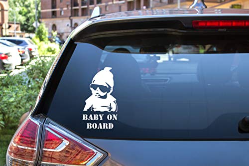 Wall4stickers Baby on Board Adesivo per Auto in