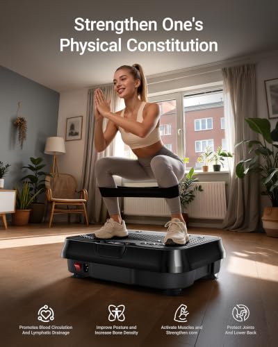 Image of Vibration Plate Exercise Machine Vibrate Platform Full Body Skaking Fitness
