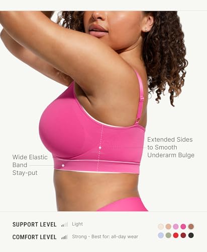 Image of FeelinGirl Bralettes for Women with Support Comfortable Bras No Underwire Seamless Everyday Bras