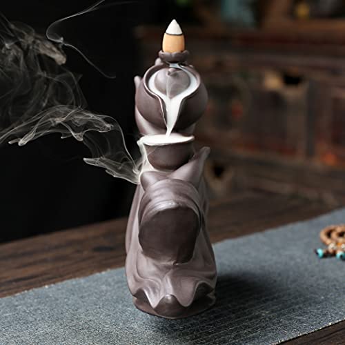 Brûleur d'encens backflow Bouddha théière céramique intérieur - 4