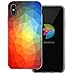 Produktbild dessana Polygon transparente Schutzhülle Handy Case Cover Tasche für Apple iPhone X Geometrische Dreiecke