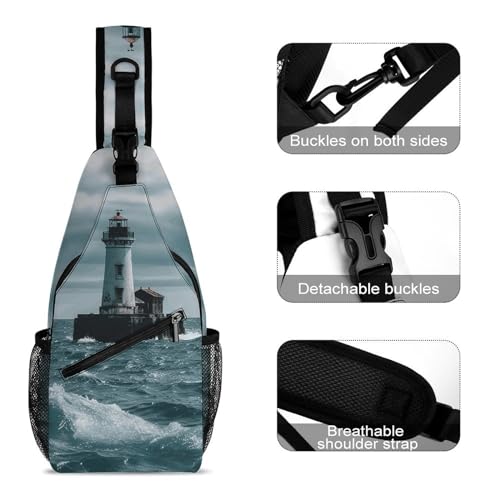 Bolso tipo Sling Ocean para hombro y pecho miniatura 3