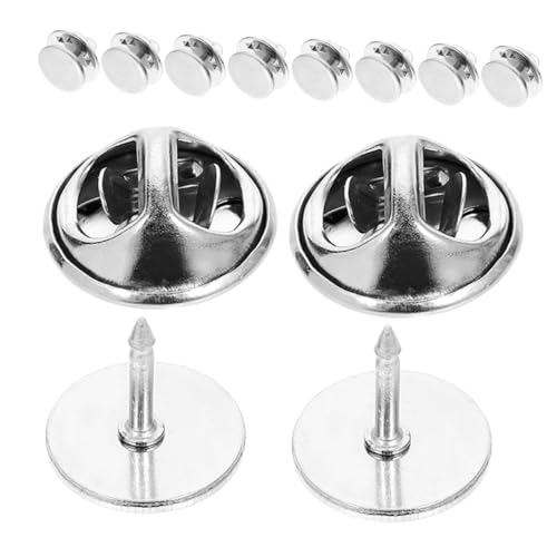 LIFKOME 20set Diy Brosch Pin Baks Rostfritt Stål Klämma För Emalj Pins Och Smycken För Hantverk Och Personlig Stil