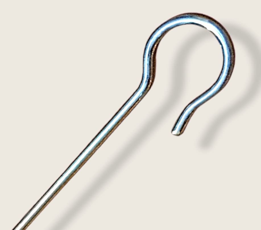 Image of Metals Kids Infant jhula Swing Cradle Hook | Stainless Steel Baby Cradle S-Hook Thottil Hook for Baby Hanging Cradle Stainless Steel Heavy Action Hook -18 Inch (Hook-18)