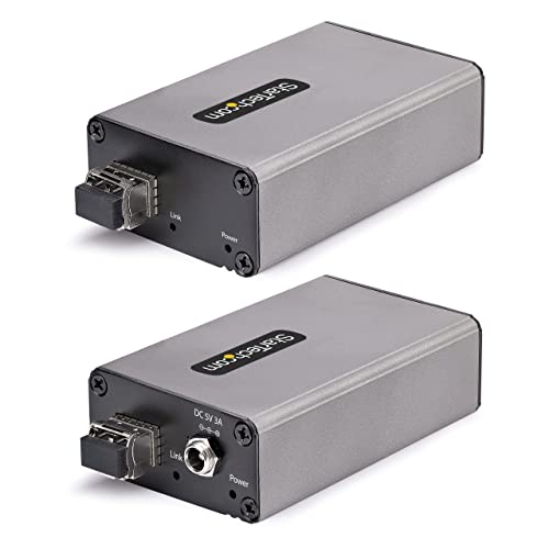 Image of StarTech 2-Port USB 3.0 Extender Over OM3 Multimode Fiber, 5Gbps, TAA | 2x USB-A Hub, 350m Range, Durable USB Fiber Optic Extender, Optical USB Extender, F35023-USB-EXTENDER, 1150ft