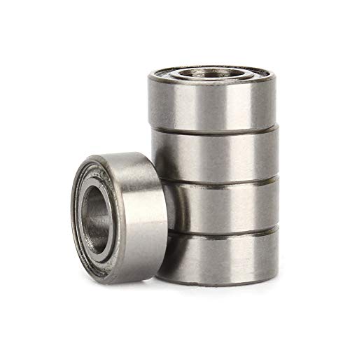 10 Uds MR105ZZ rodamientos en miniatura bola suave duradero Mini rodamiento de acero rodamientos de polea ranura rodamiento herramienta accesorios 5mm X 10mm X 4mm Cover