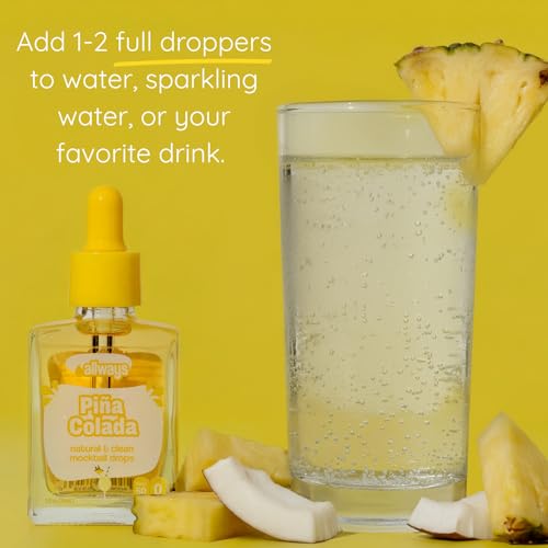 Image of Allways Drops Pina Colada Water Enhancer | Sugar Free | 50 Servings