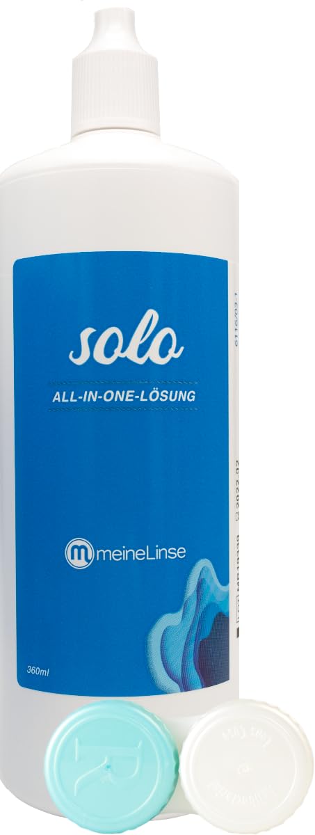 meineLinse Solo All-in-One Lösung (1x 360ml + 1 Behälter)