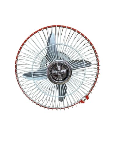 Image of Generic 8 Inch 12Volt High Speed 4 Blade DC Fan for Car /Bus /Trucks /Auto - Modern Oscillating Wall Mount Electric Fan - Multicolour