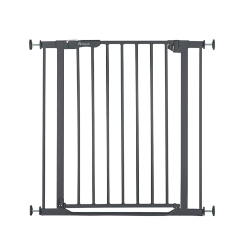 hauck Clear Step Autoclose 2, Dunkelgrau - Schutzgitter Treppe Tür 75–80 cm, Kindersicheres Absperrgitter mit flachem Einstieg, Türgitter mit Auto Close, 1 Hand Öffnung, ohne Bohren - nur für Innen hauck Clear Step Autoclose 2, Dunkelgrau - Schutzgitter Treppe Tür 75–80 cm, Kindersicheres Absperrgitter mit flachem Einstieg, Türgitter mit Auto Close, 1 Hand Öffnung, ohne Bohren - nur für Innen