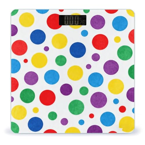 Báscula Digital de Baño Colorida con Puntos miniatura 1
