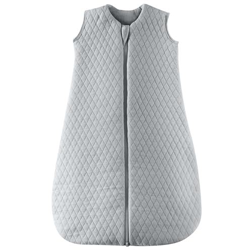 Image of JELLYMONI Baby Sleep Sack TOG 2.5, 0-6 Months Winter Baby Wearable Blanket, 100% Cotton Infant Sleeping Sack 2-Way Zipper Warm Quilted Sleepsack