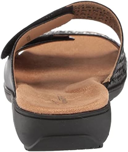 Trotters Women's Ruthie Sandal, Black Leather, 8.5 Narrow | Image 2