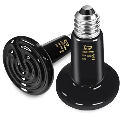 Ceramic Heat Emitter 2 Pack, 100W and 150W Reptile Heat Lamp, Heat Bulb for Lizards Bearded Dragons Snakes Turtles and Chickens - image 8