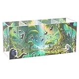 ODAWA アクリル鉛筆ホルダー モンキーワールド グリーンクリアペンシルペンホルダー オーガナイザー メイクブラシホルダー アクリルデスクアクセサリー